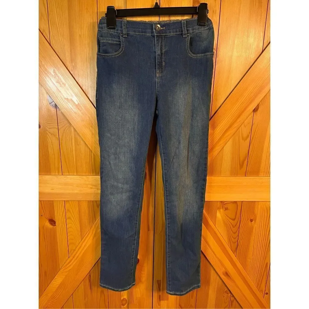 Place Jeans Girt 16 Blue Denim Stretch Skinny Pants Cotton (2893)
